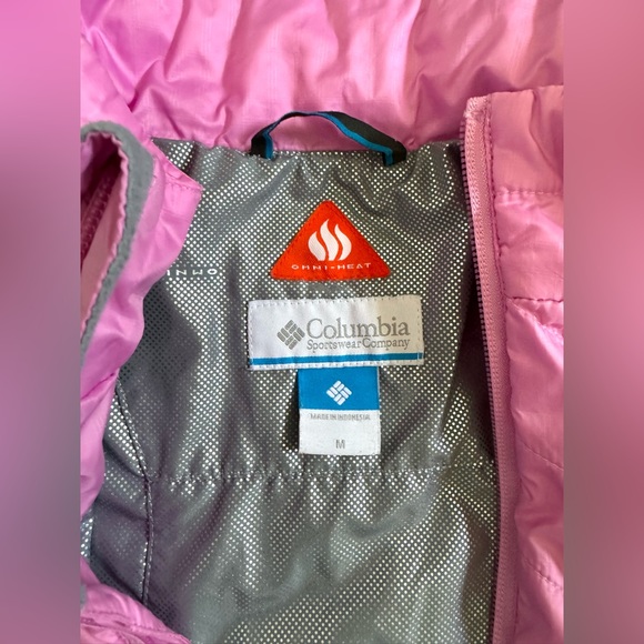 Girls Columbia Pink Vest Omni Heat M - Picture 5 of 7